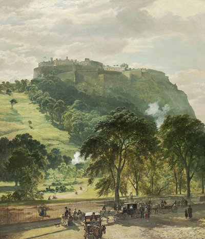 Castillo de Edimburgo desde Princes Street de Samuel Bough